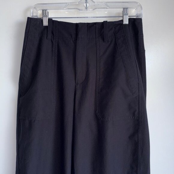 ATHLETA Skyline High Rise Barrel Leg Pants Size 6P Black - Picture 5 of 16